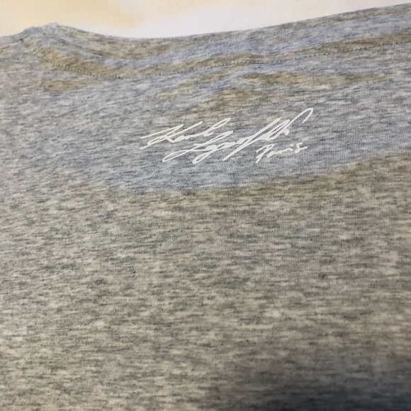 Karl Lagerfeld 3X Paris Eiffel Tower Grey Heath Sequin T shirt Graphic - Picture 4 of 12